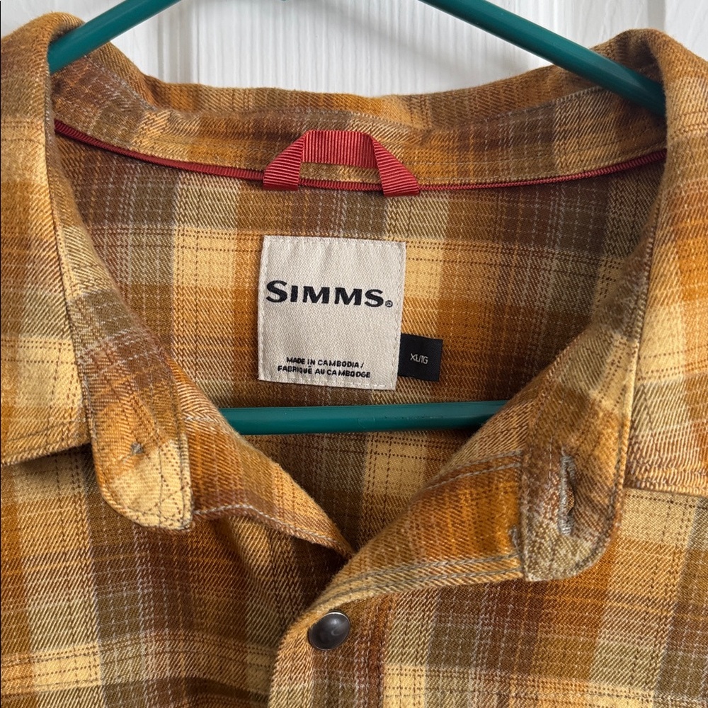 Men’s size XL Simms brand flannel sportsman style shirt. - Picture 2 of 5